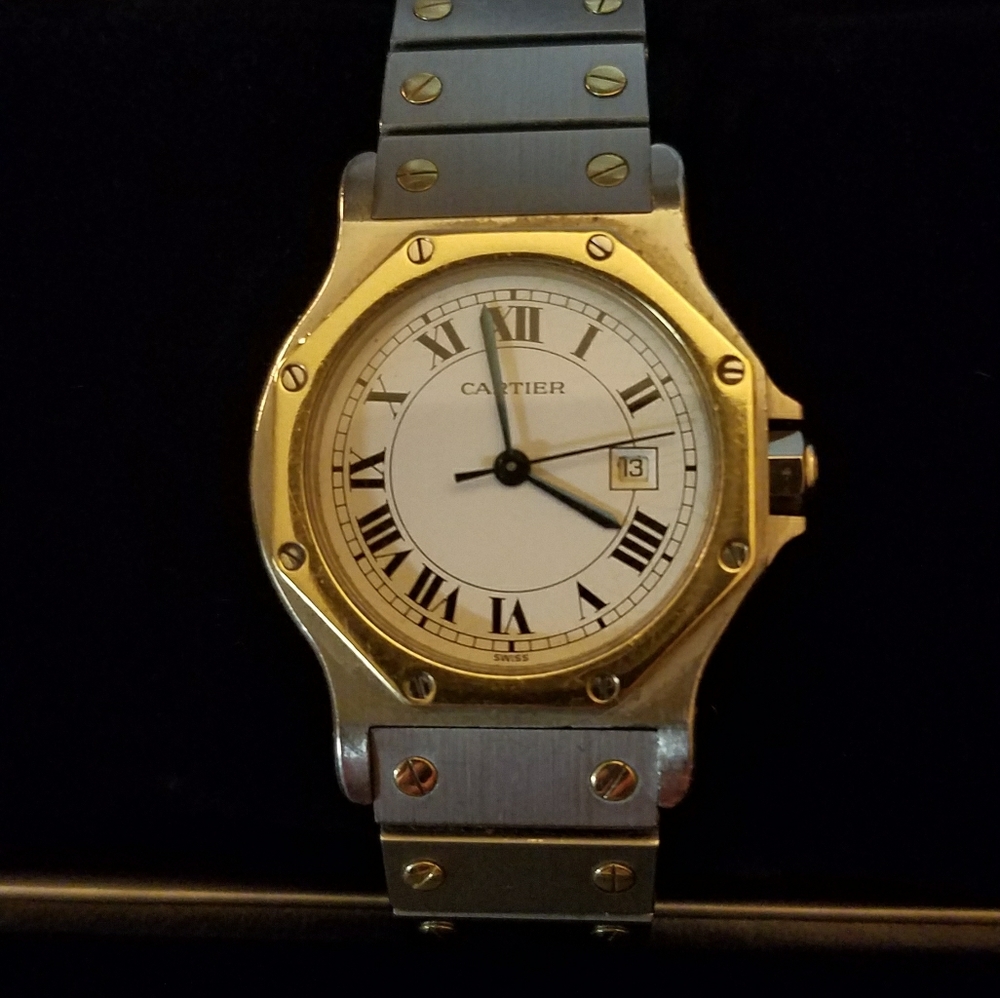 Authentic Cartier Santos Octagon